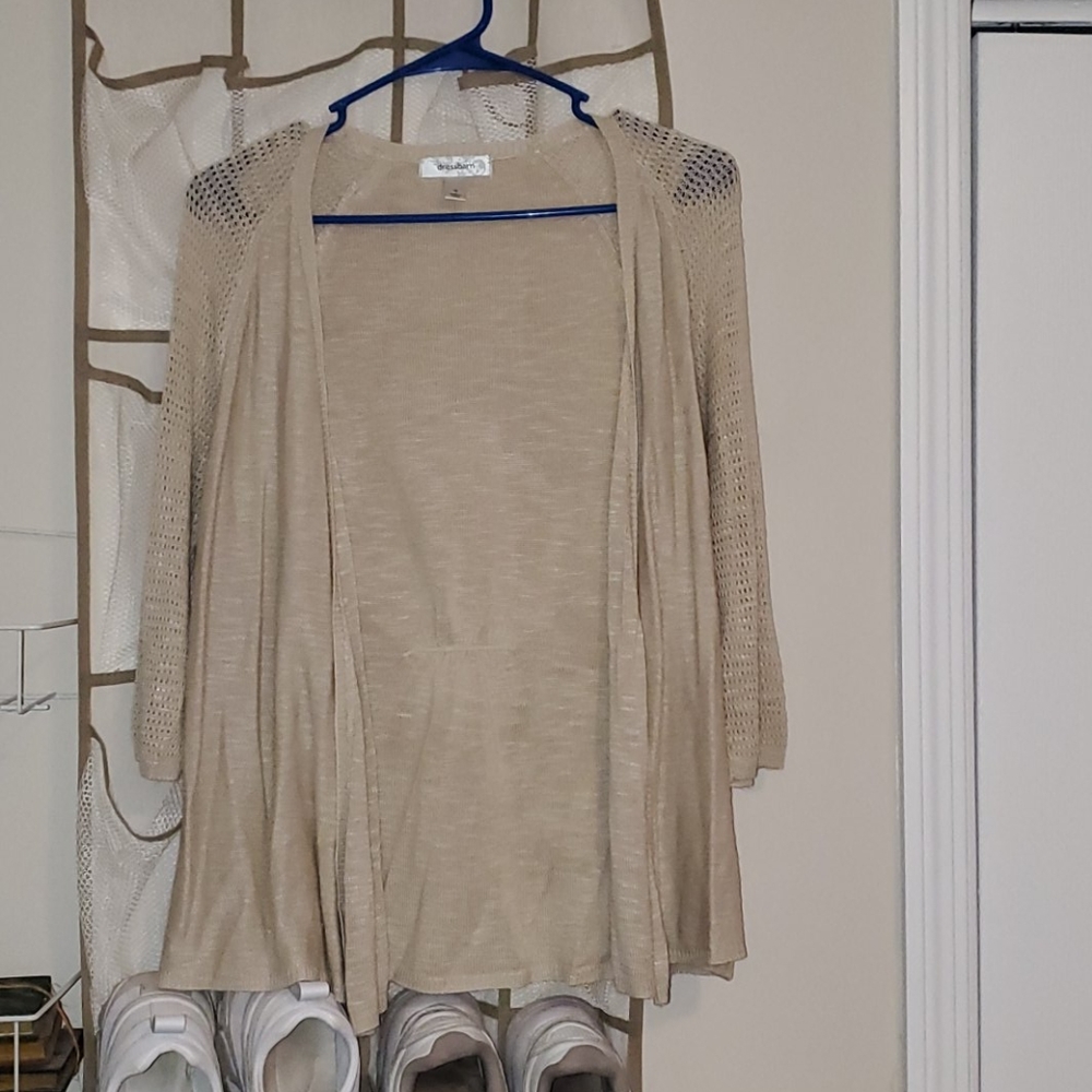 Light summer tan cardigan